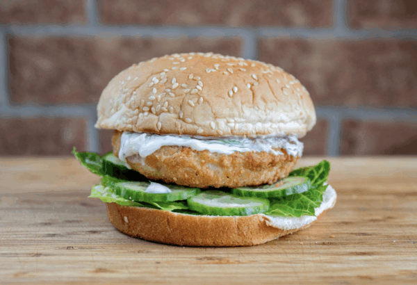 Battered Pickerel Burgers, 4 x 4oz patties